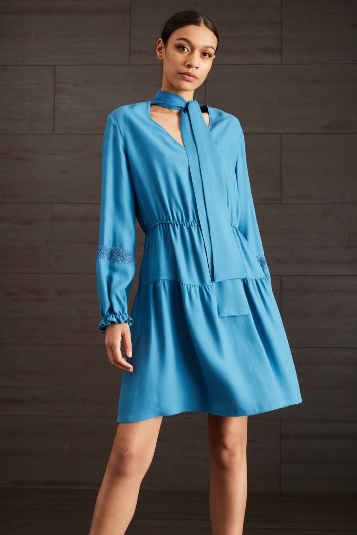 Abito in cady  - AZZURRO - Fashion Market - 2