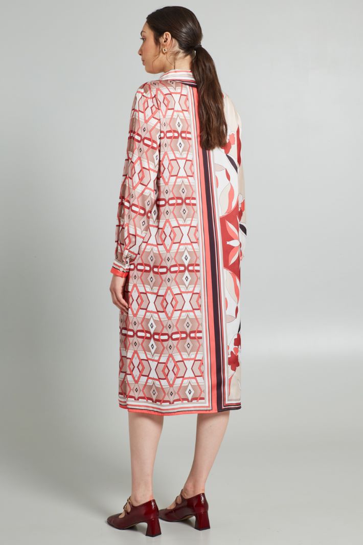 Abito chemisier  - ROSSO BEIGE - Fashion Market - 4
