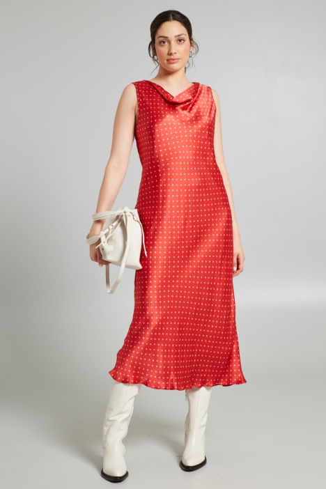 Abito con scollo drappeggiato - Fashion Market