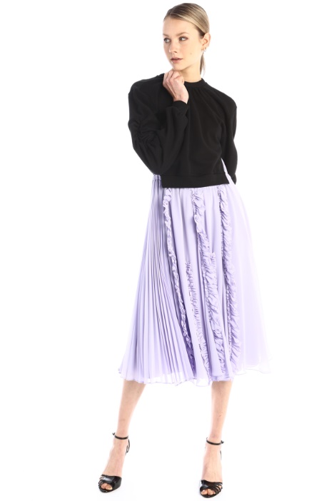 Abito in georgette e jersey - Fashion Market