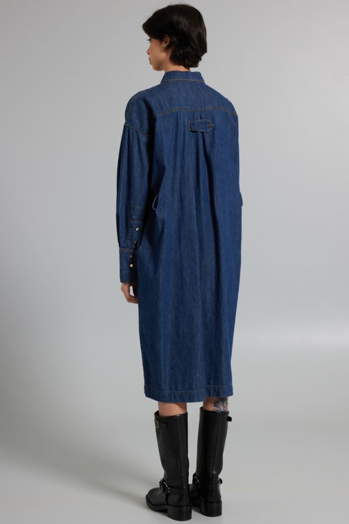 Abito in denim con tasche - BLU DENIM - Fashion Market - 4
