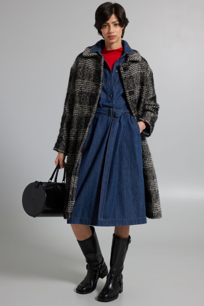 Abito in denim con tasche - BLU DENIM - Fashion Market