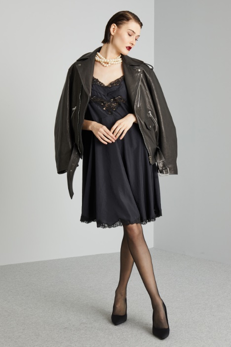 Abito lingerie con pizzo - Fashion Market