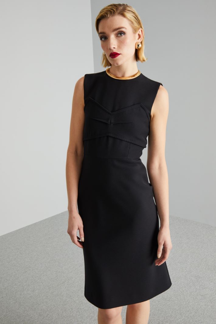 Tubino con motivo cut out - NERO - Fashion Market - 2