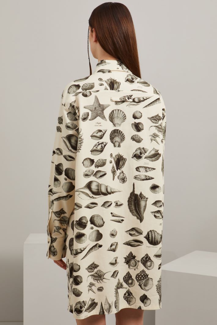 Chemisier in bull di cotone - AVORIO GRIGIO - Fashion Market - 4
