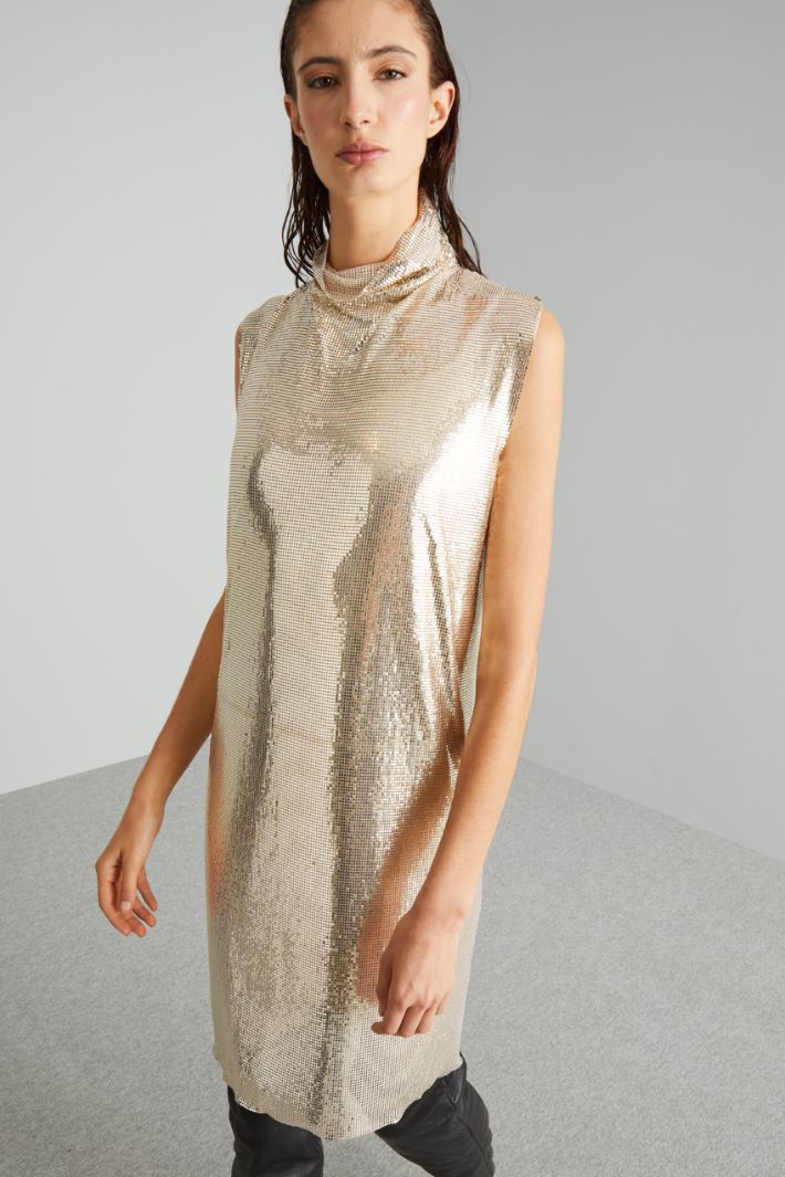 Abito in maglia metallica  - ORO - Fashion Market - 2