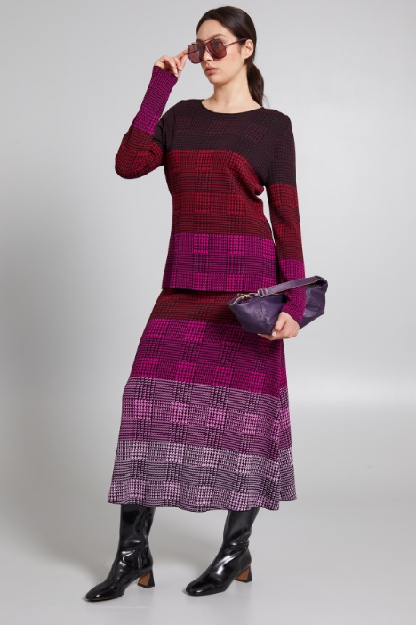Gonna svasata jacquard - Fashion Market