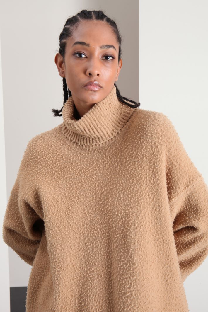Abito over in maglia - CAMMELLO - Fashion Market - 3