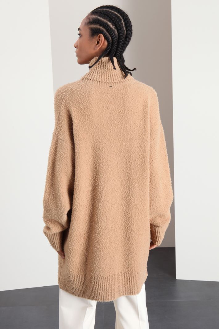 Abito over in maglia - CAMMELLO - Fashion Market - 2