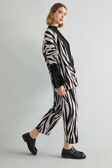 Pantaloni in maglia jacquard - Fashion Market