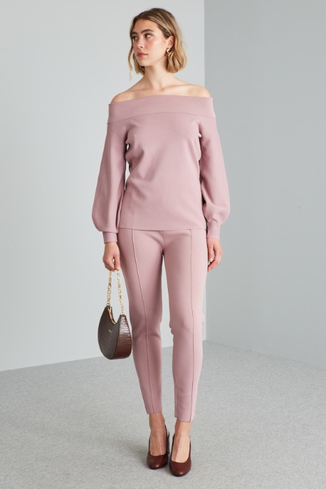 Pantaloni skinny in maglia - Fashion Market