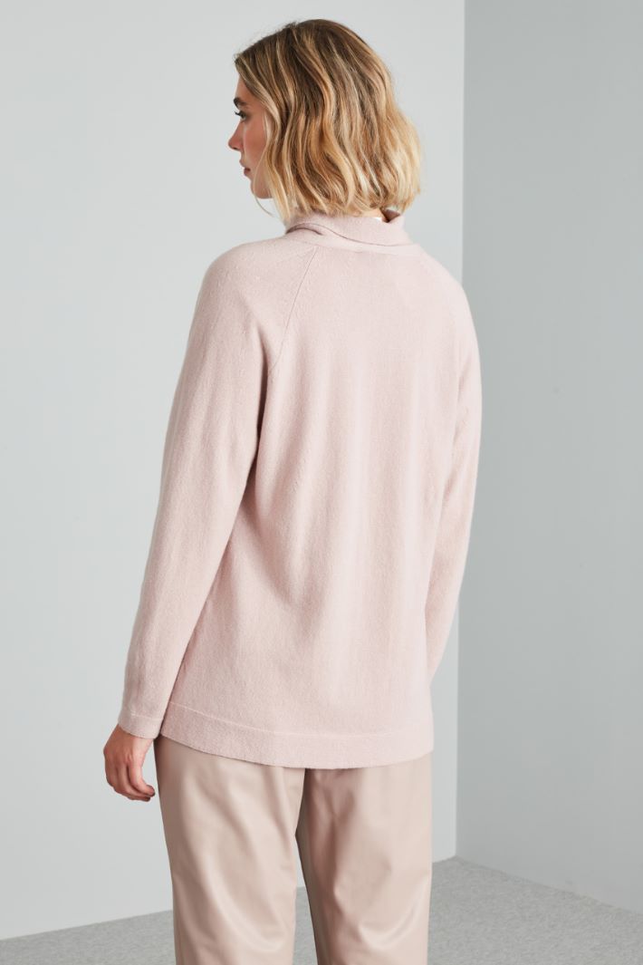 Cardigan in puro cashmere - ROSA POLVERE - Fashion Market - 4
