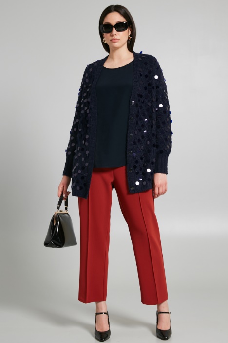 Cardigan con maxi paillettes - Fashion Market