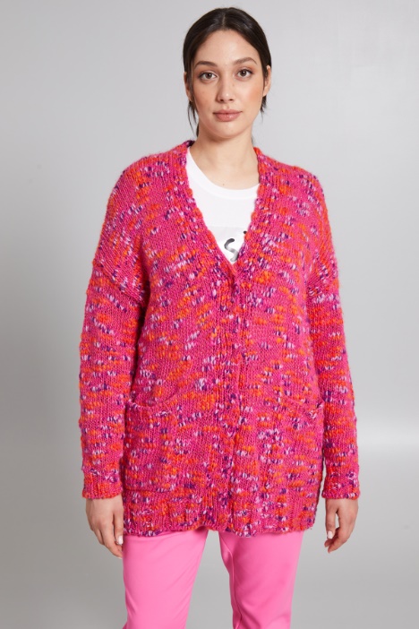 Cardigan in filato multicolor - Fashion Market