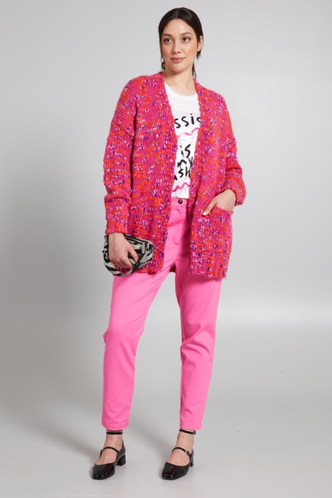 Cardigan in filato multicolor - Fashion Market