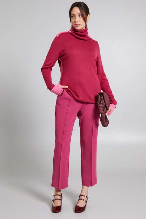 Maglia bicolor in misto lana - Fashion Market