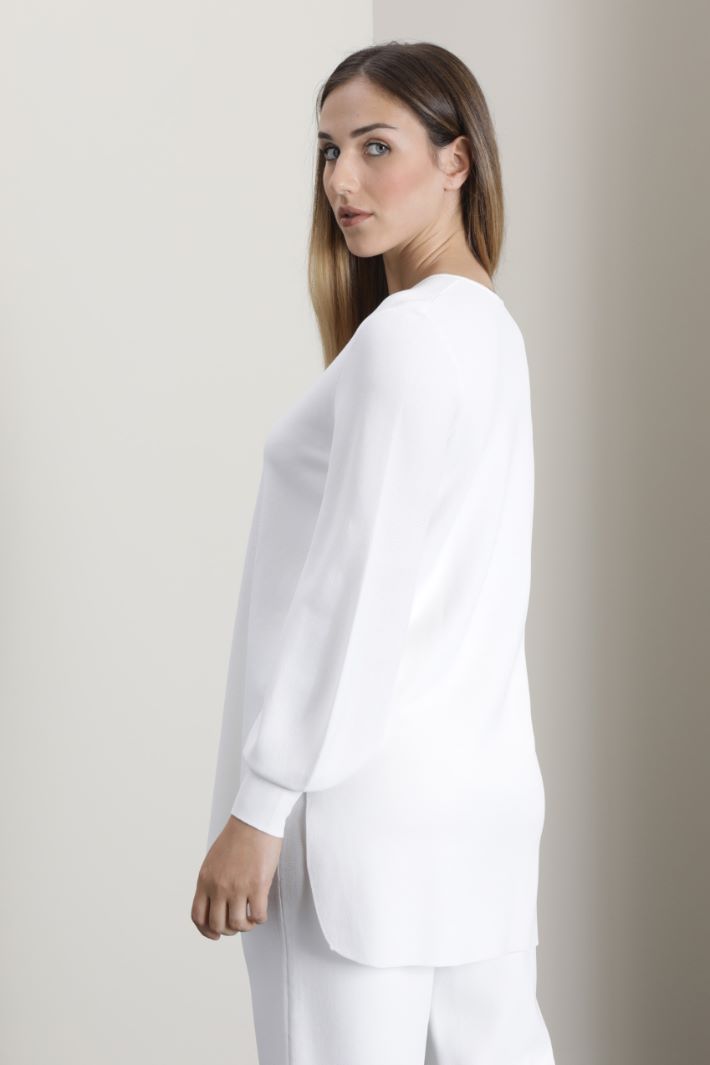 Maglia in viscosa - BIANCO - Fashion Market - 2