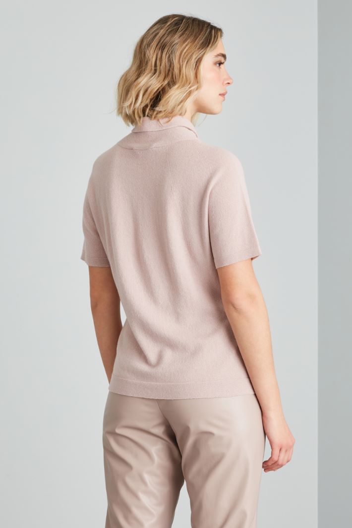 Maglia a mezze maniche - ROSA POLVERE - Fashion Market - 4