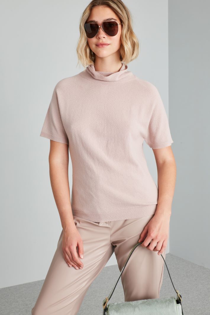 Maglia a mezze maniche - ROSA POLVERE - Fashion Market - 2