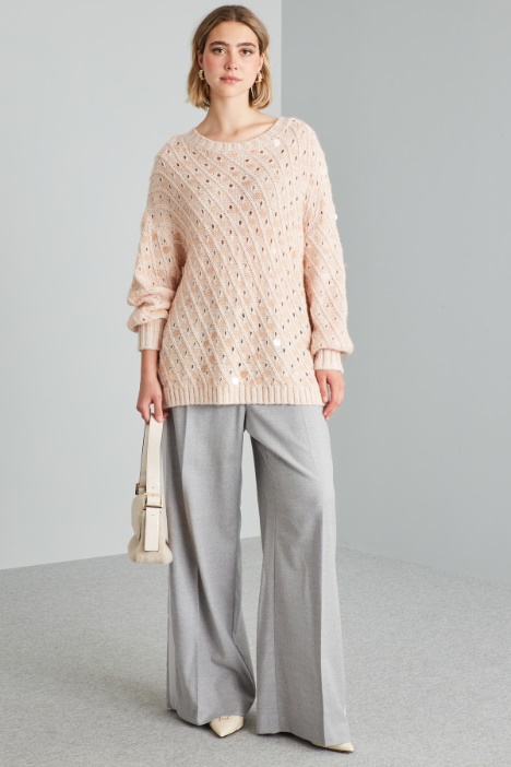 Maglia con maxi paillettes - Fashion Market