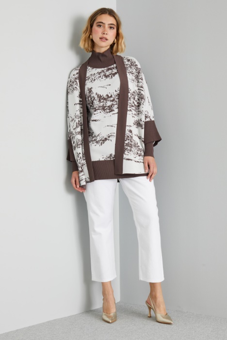 Maglia in viscosa jacquard - Fashion Market