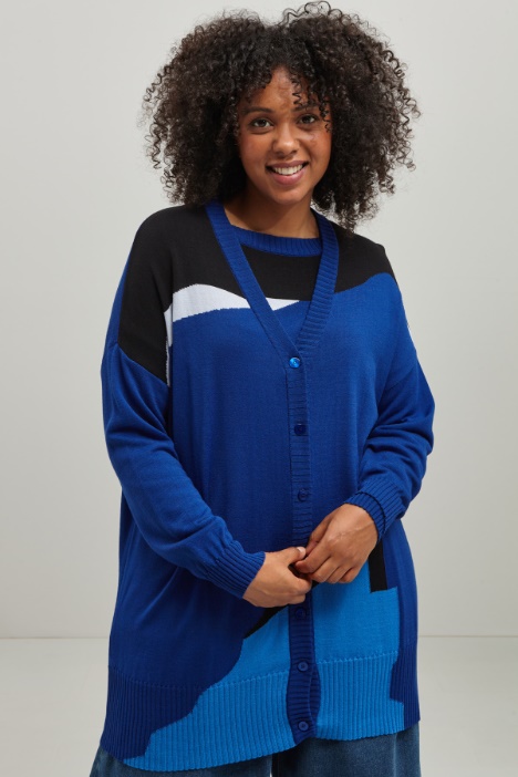 Maglia in lana con intarsi - Fashion Market