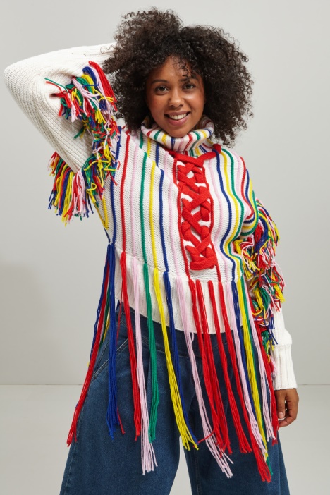 Maglia con frange - Fashion Market