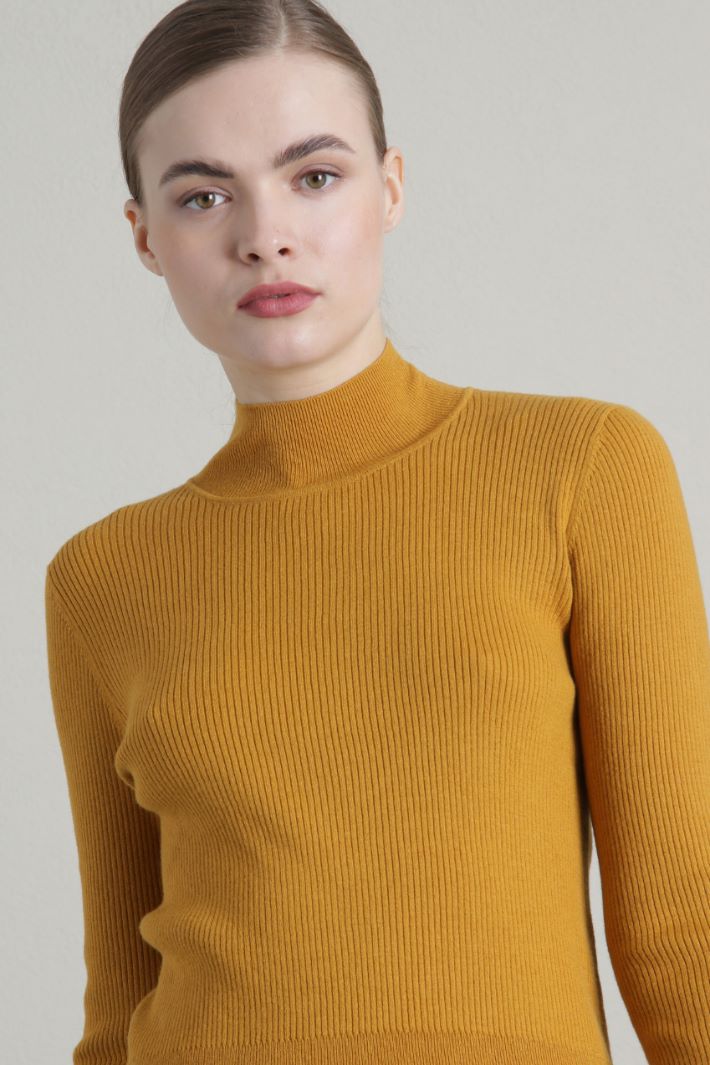Dolcevita in cotone e cashmere - SENAPE - Fashion Market