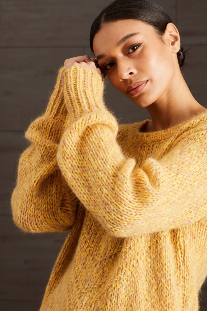 Maglia in mohair - SENAPE - Fashion Market - 3