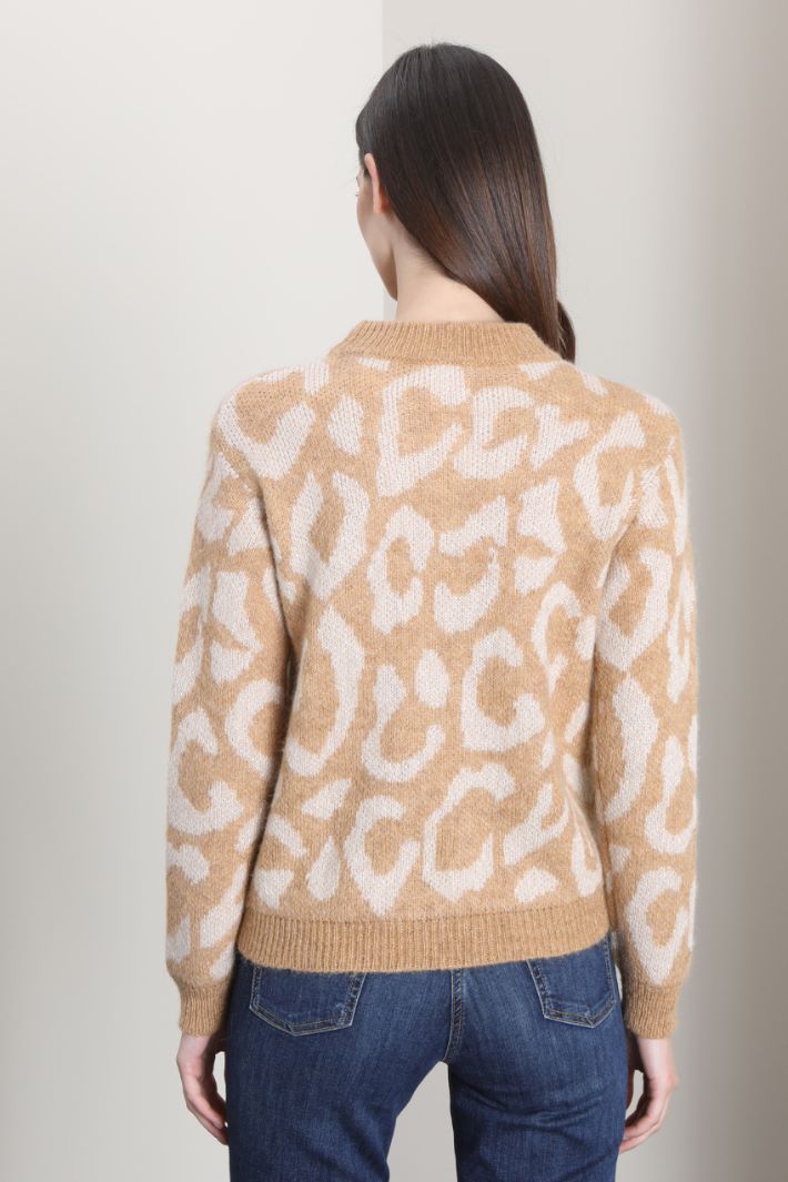Maglia jacquard in alpaca - CAMMELLO - Fashion Market - 2