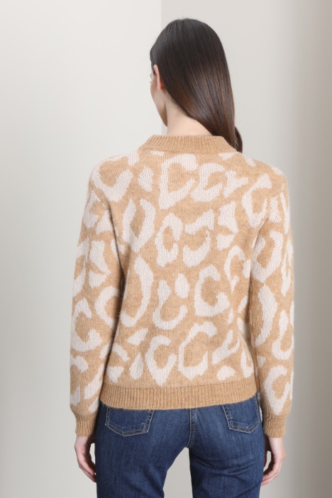 Maglia jacquard in alpaca - Fashion Market