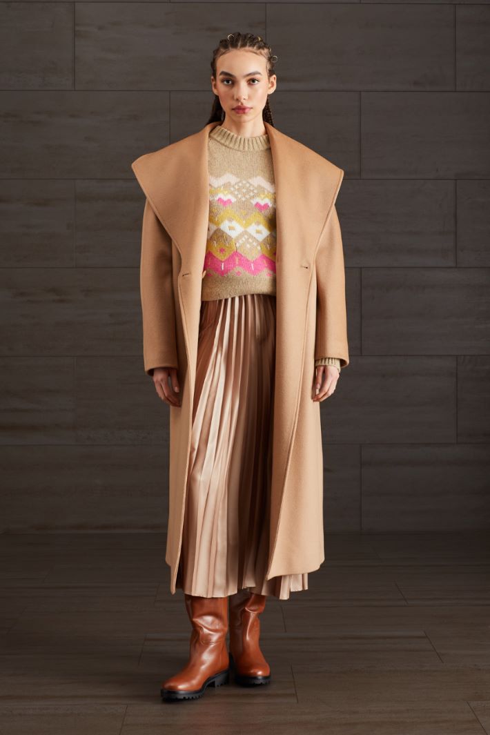 Maglia in lana - CAMMELLO GIALLO ROSA - Fashion Market