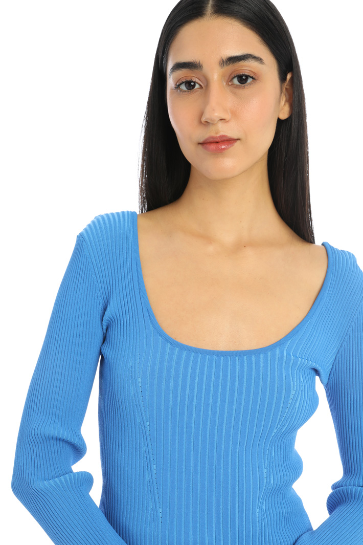 Maglia con scollo ampio - BLUETTE - Fashion Market - 3