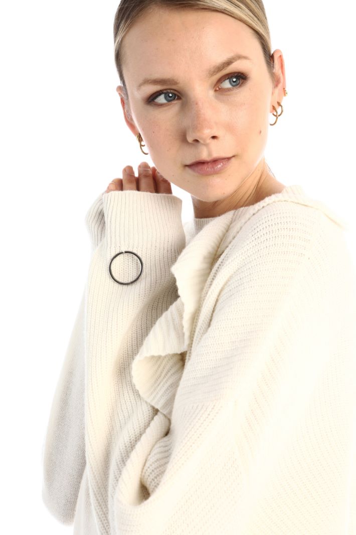 Maglia con motivo a volant - PANNA - Fashion Market - 4