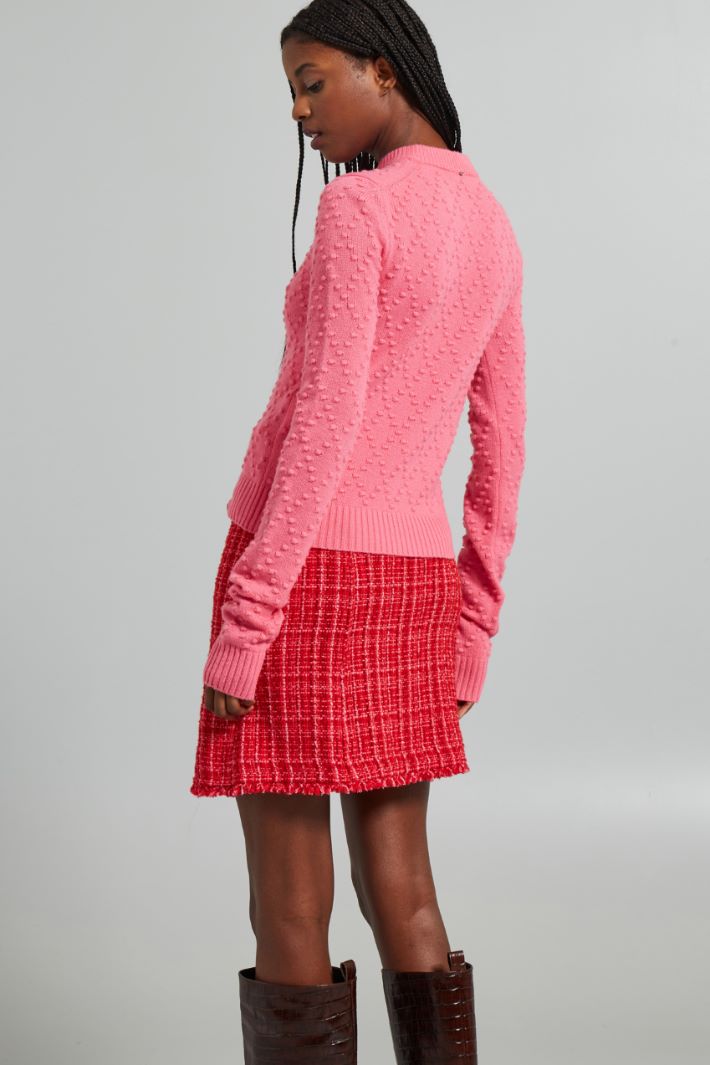 Maglia con motivo a rilievo - ROSA ACCESO - Fashion Market - 4