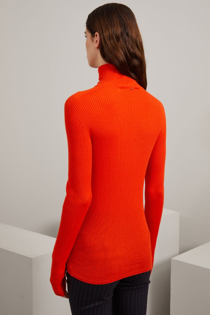 Dolcevita a coste - ARANCIONE - Fashion Market - 4
