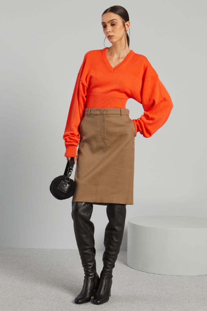 Maglia con maniche ampie - ARANCIONE - Fashion Market