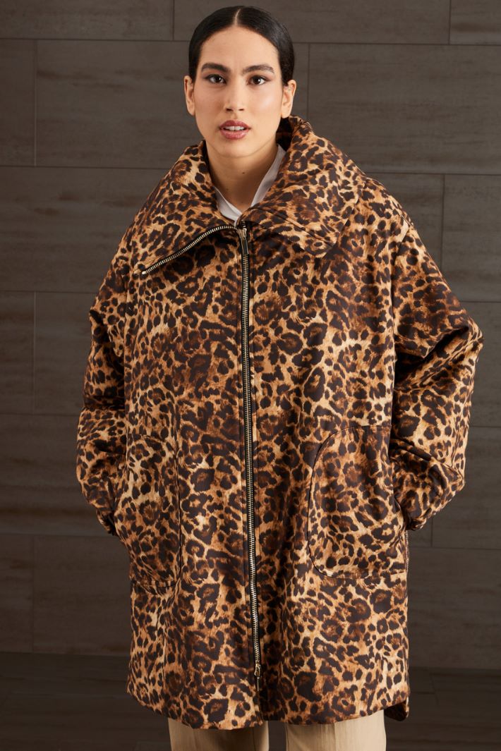 Imbottito in ottoman di cotone - MARRONE BEIGE NERO - Fashion Market - 2