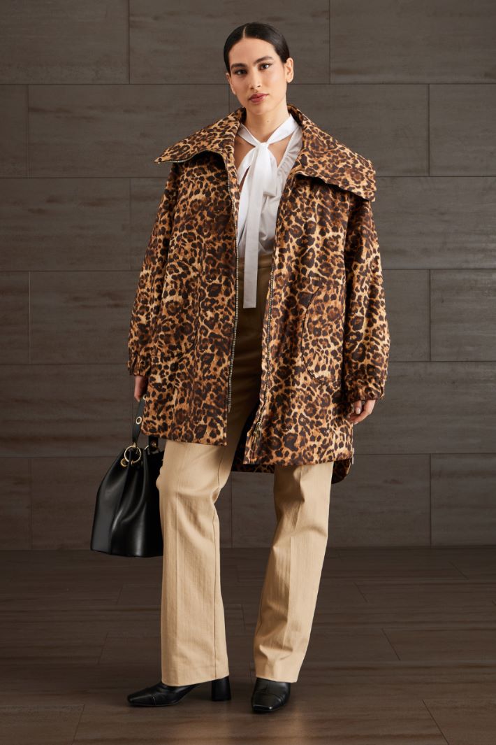 Imbottito in ottoman di cotone - MARRONE BEIGE NERO - Fashion Market