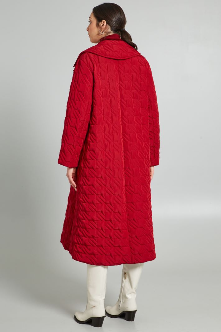 Imbottito lungo trapuntato - ROSSO - Fashion Market - 4