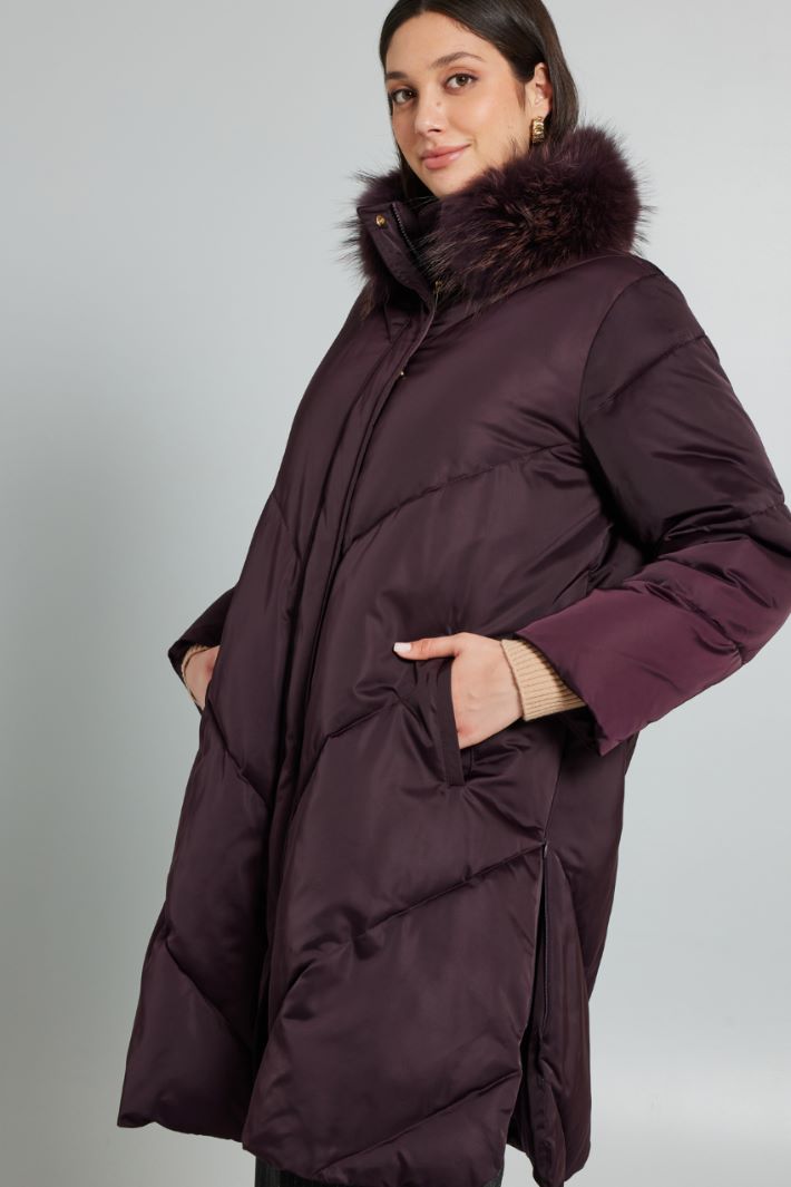 Imbottito con collo in pelo - VINACCIA - Fashion Market - 2