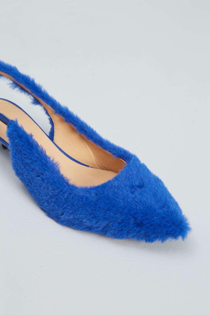 Slingback in tessuto morbido e caldo - BLUETTE - Fashion Market - 4