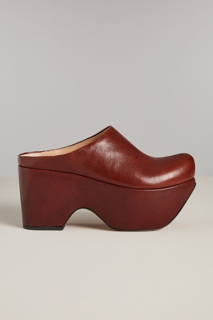 Sabot in pelle - CUOIO - Fashion Market