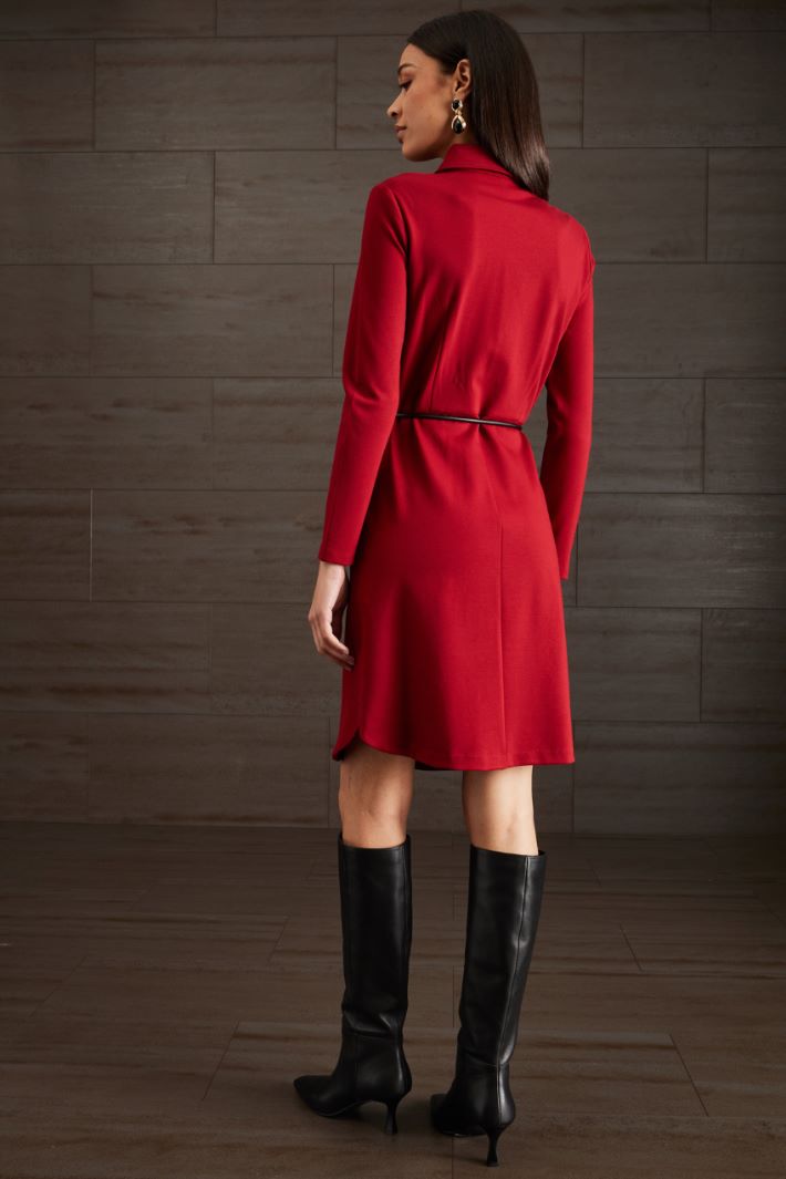 Chemisier in jersey - ROSSO CILIEGIA - Fashion Market - 4