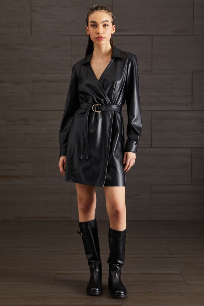 Abito in similpelle - NERO - Fashion Market - 2