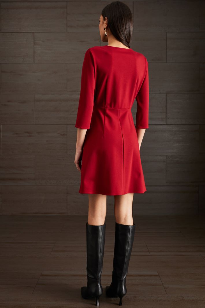 Abito a portafoglio - ROSSO CILIEGIA - Fashion Market - 4