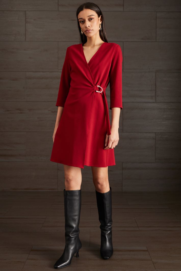 Abito a portafoglio - ROSSO CILIEGIA - Fashion Market