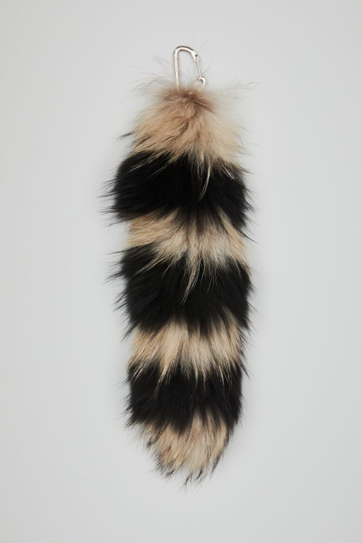 Charm in pelliccia - BEIGE NERO - Fashion Market