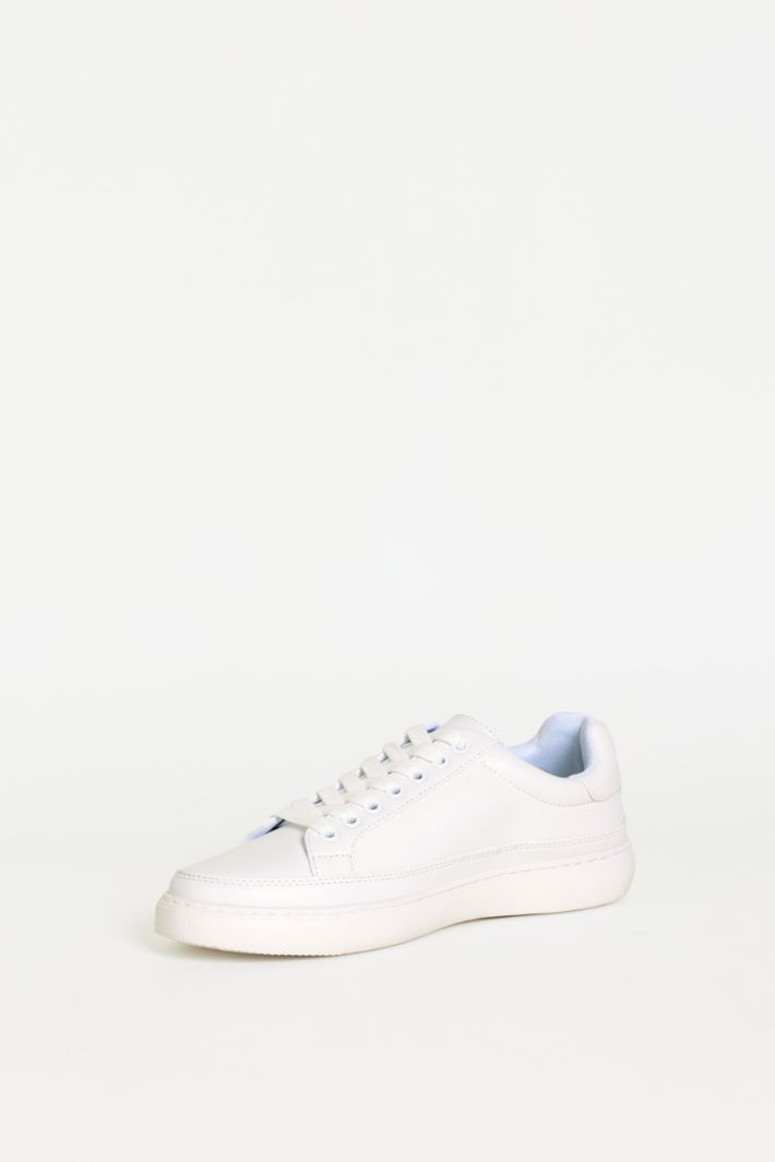 Sneaker in tessuto spalmato - BIANCO - Fashion Market - 3
