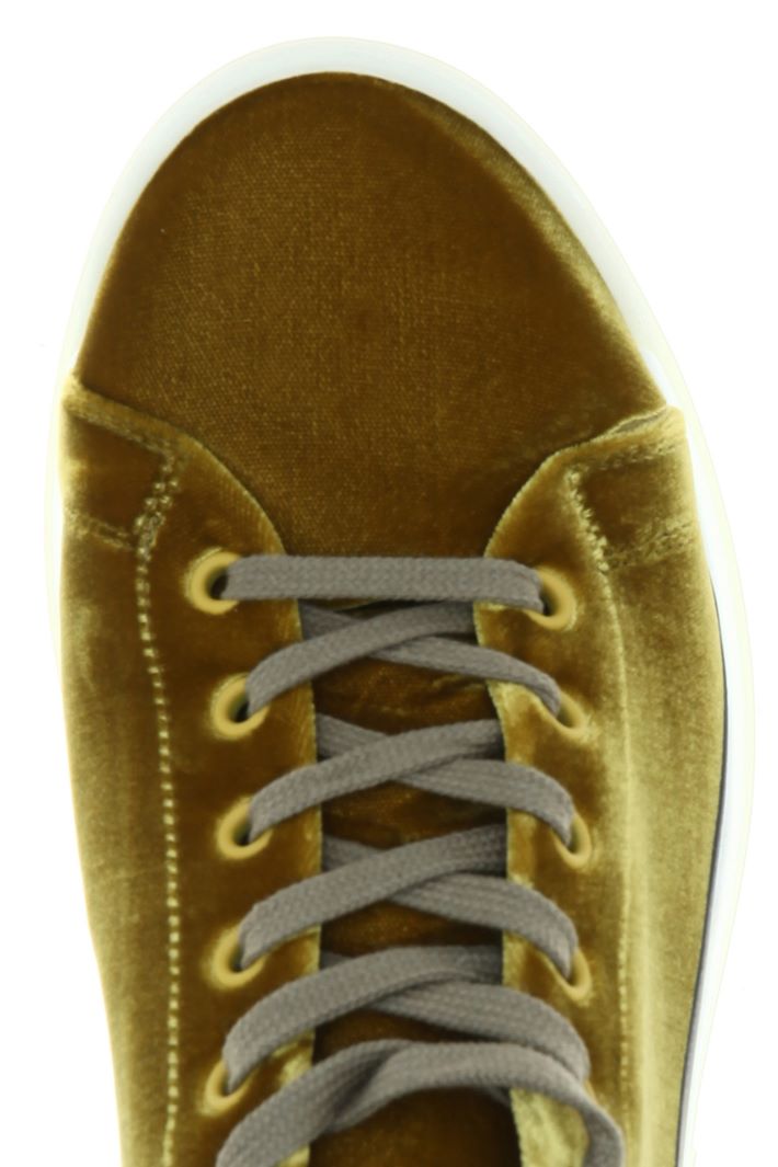 Sneakers in velluto - VERDE OLIVA - Fashion Market - 5